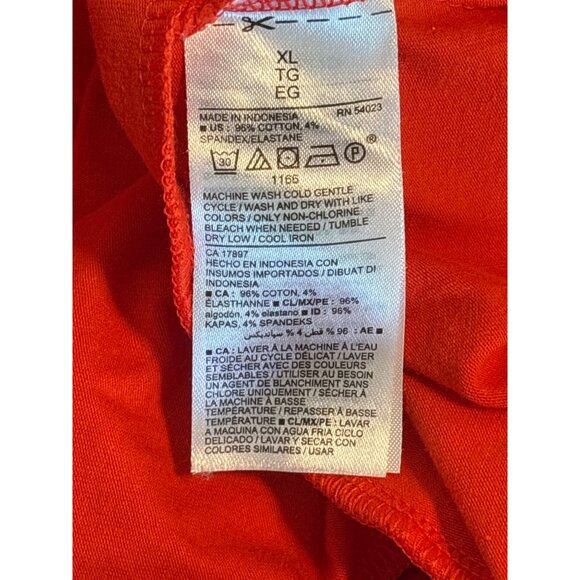 Old Navy Women’s XL Sleeveless Red Romper Pockets Elastic Waist Casual Comfort - Picture 8 of 8